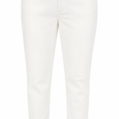 Ralph Lauren Women White Slim Fit Stretch Trousers Size 10
