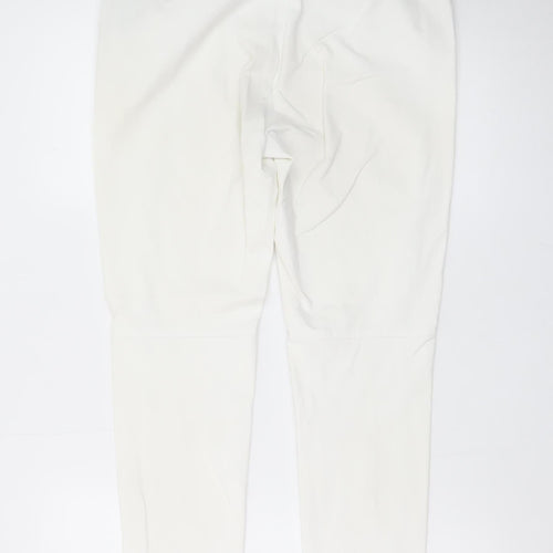 Ralph Lauren Women White Slim Fit Stretch Trousers Size 10