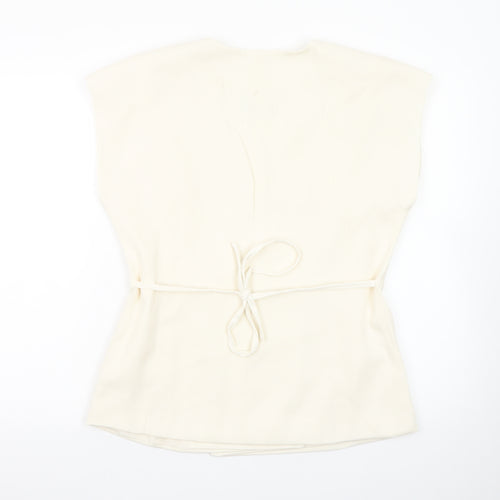 Marks and Spencer Women’s Ivory Wrap Blouse Size 12