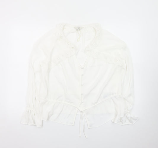 Marks and Spencer Women’s White Viscose Tunic Blouse Size 8
