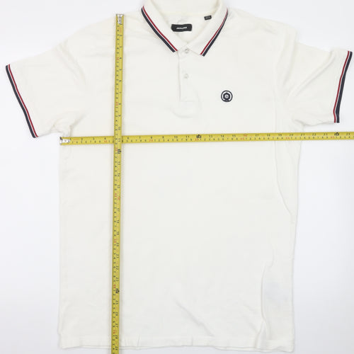 Jack & Jones Men's White XL Polo Shirt Short Sleeve Classic Fit