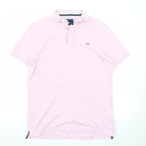 Crew Clothing Company Men's Pink L Cotton Polo Shirt