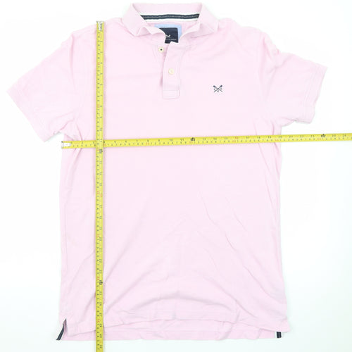 Crew Clothing Company Men's Pink L Cotton Polo Shirt