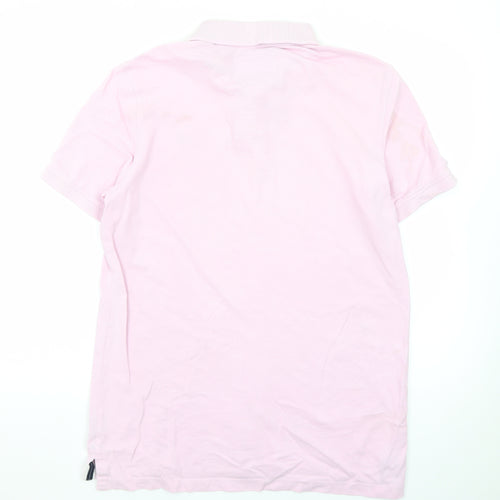 Crew Clothing Company Men's Pink L Cotton Polo Shirt