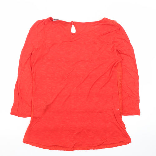 Dorothy Perkins Women's Red Lace Tunic Blouse Size 12