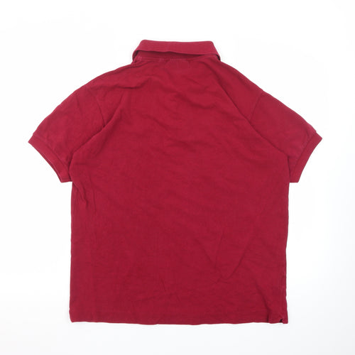 Lacoste Men's Red Classic Fit Short Sleeve Polo Shirt Size L