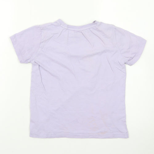 Threadgirls Girls Purple Butterfly Graphic T-Shirt 9-10 Years Casual Cotton