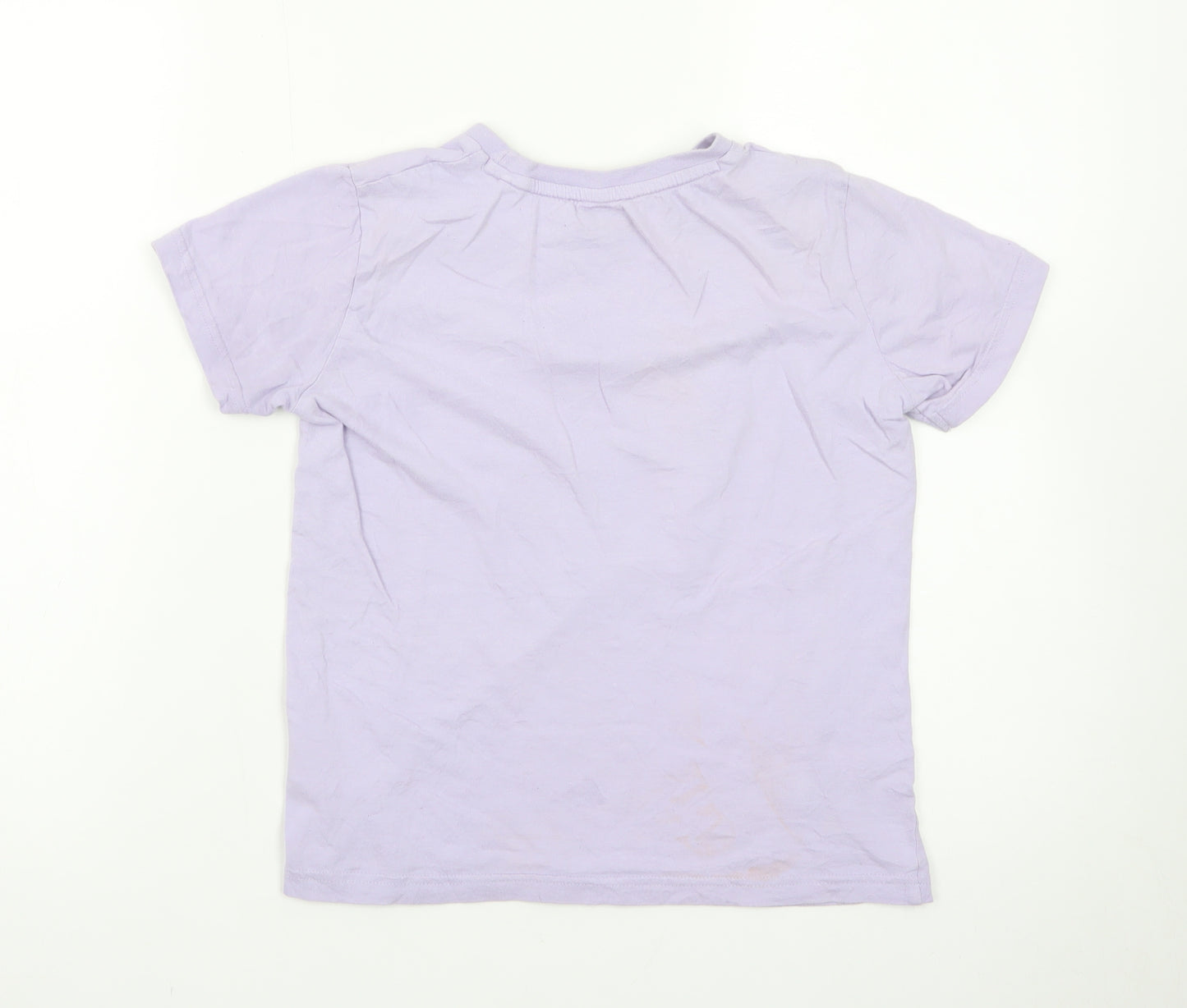 Threadgirls Girls Purple Butterfly Graphic T-Shirt 9-10 Years Casual Cotton