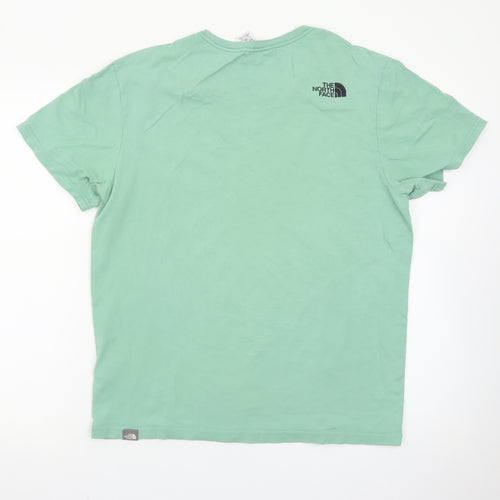 The North Face Men's Green Medium Outdoor Cotton T-Shirt