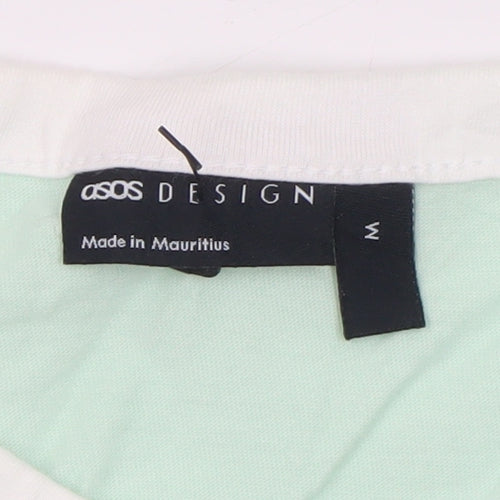 ASOS DESIGN Men's Mint Green Crew Neck Short Sleeve T-Shirt Size M