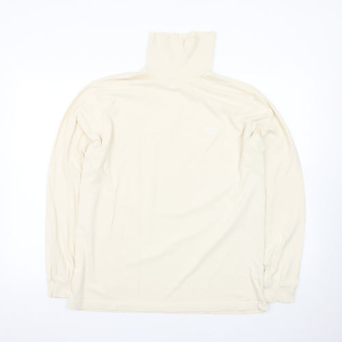 Cotton Traders Men's Beige Long Sleeve Roll Neck T-Shirt Size M