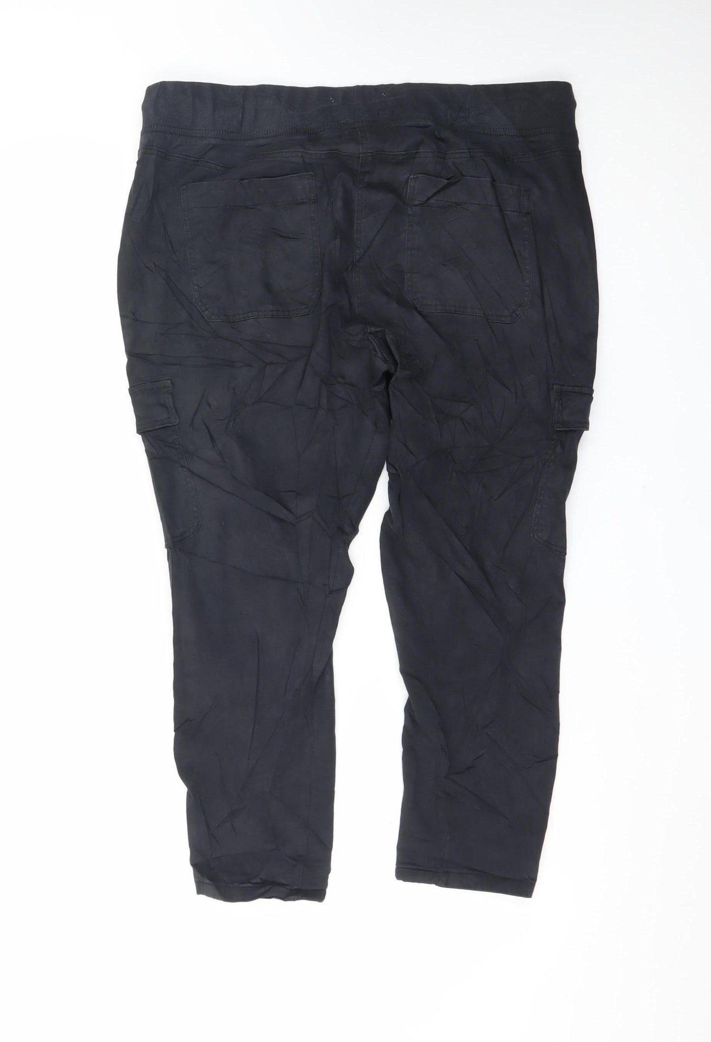 Marks and Spencer Goodmove Women's Black Size 18 Cargo Trousers