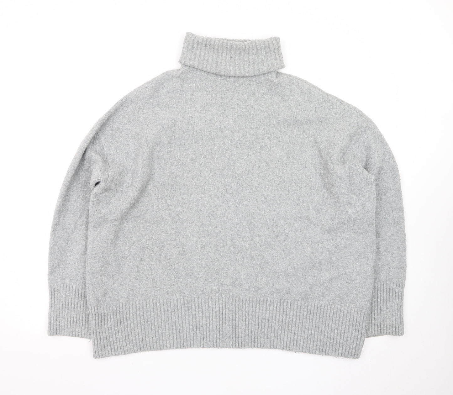 & Other Stories Women Grey Wool Roll Neck Jumper Size S
