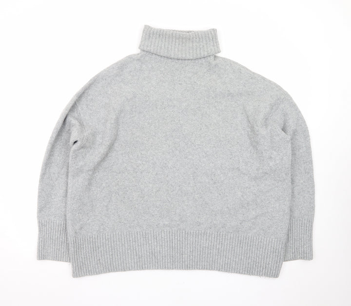 & Other Stories Women Grey Wool Roll Neck Jumper Size S