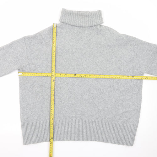 & Other Stories Women Grey Wool Roll Neck Jumper Size S