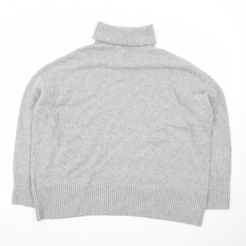 & Other Stories Women Grey Wool Roll Neck Jumper Size S