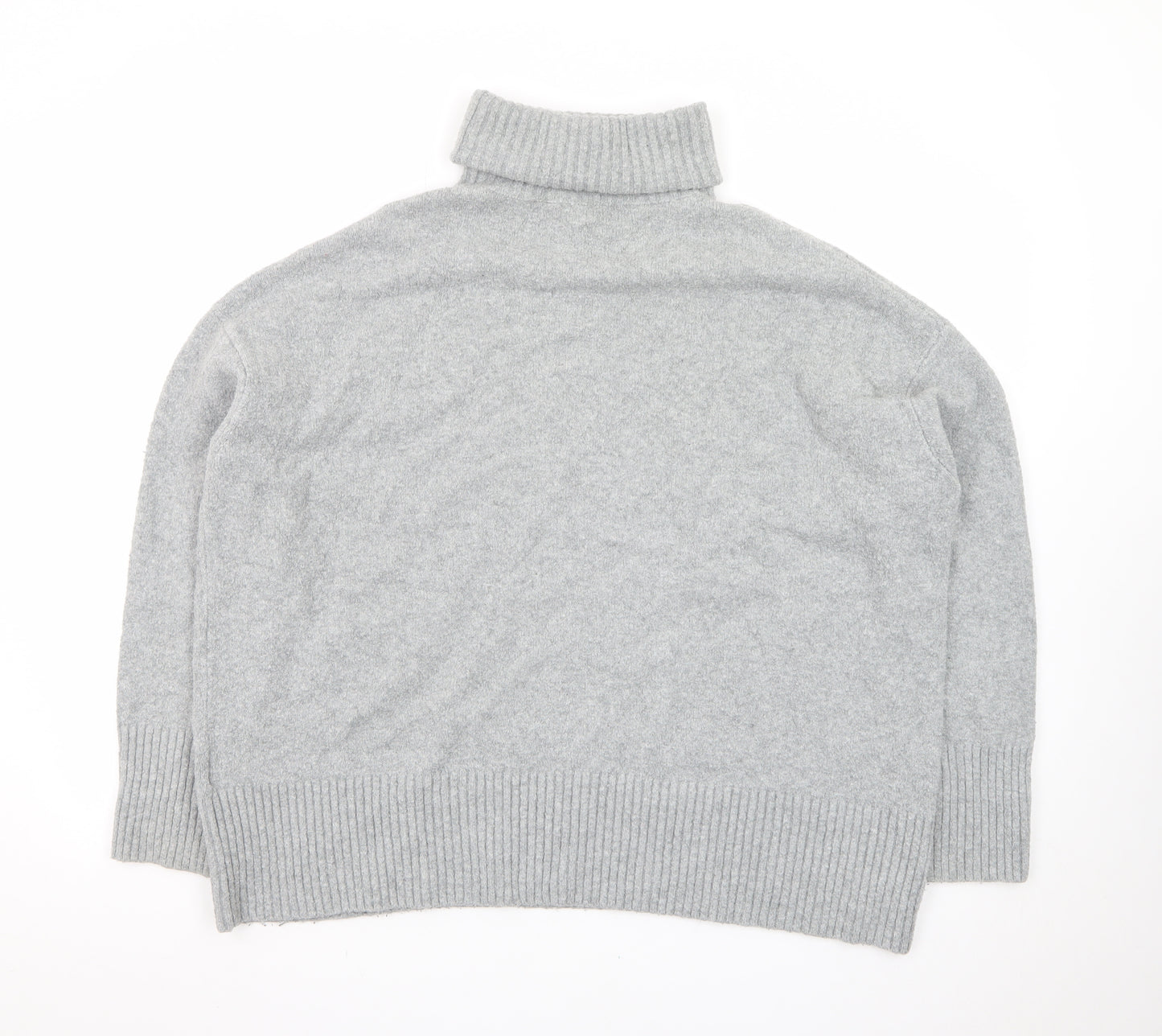 & Other Stories Women Grey Wool Roll Neck Jumper Size S