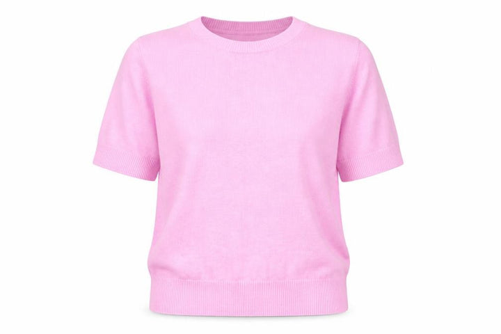 Gap Women's Pink Cotton Crew Neck Short Sleeve Pullover Jumper Size M