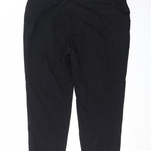 Marks and Spencer Women's Black Size 20 Straight Leg Stretch Trousers