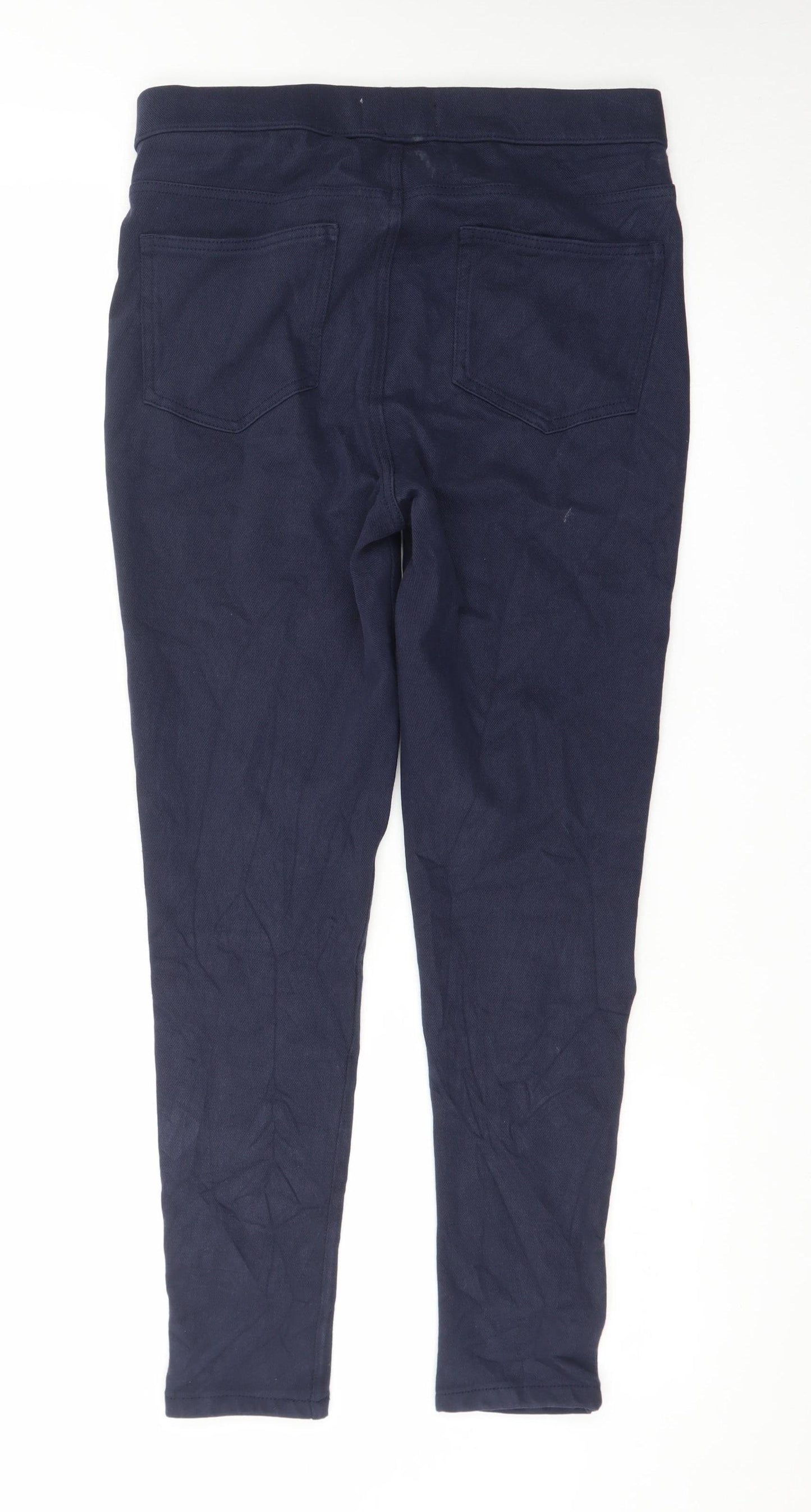 Marks and Spencer Women's Blue Size 12 Jeggings Stretch Cotton Blend