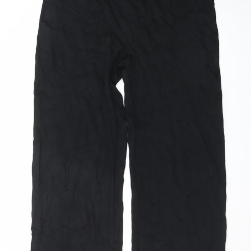 Marks and Spencer Women's Black Size 18 Wide-Leg Trousers