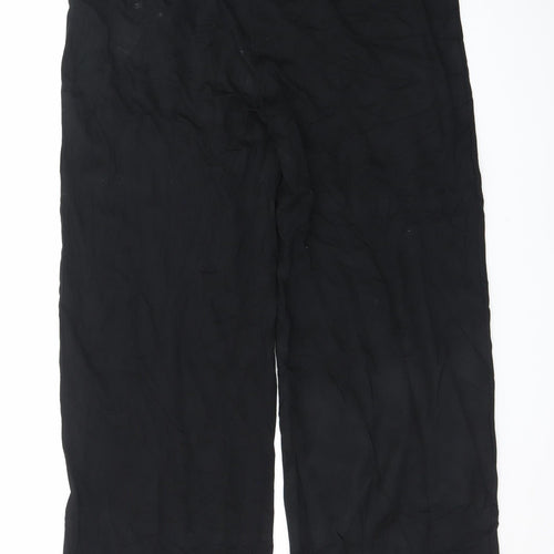 Marks and Spencer Women's Black Size 18 Wide-Leg Trousers
