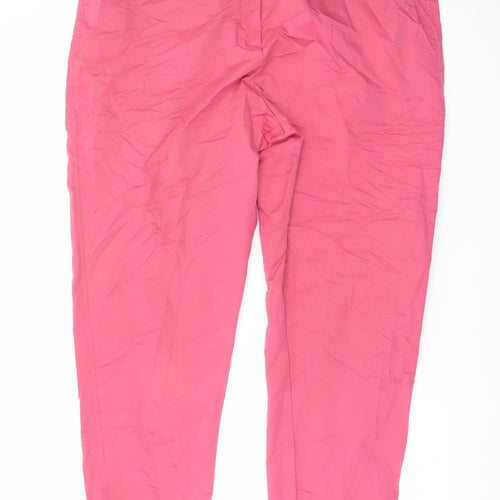 Marks and Spencer Women's Pink Chino Trousers Size 20