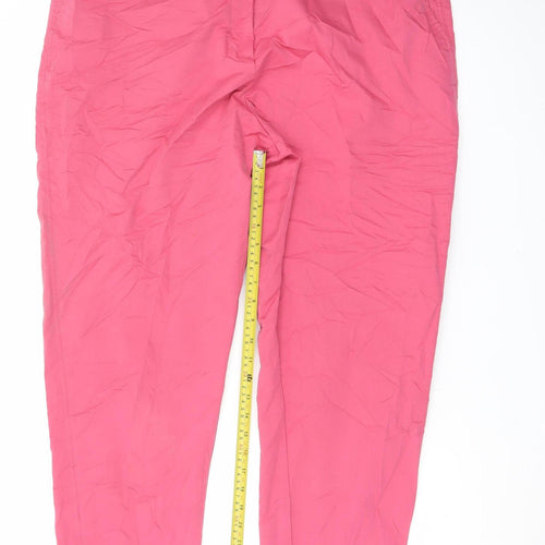 Marks and Spencer Women's Pink Chino Trousers Size 20