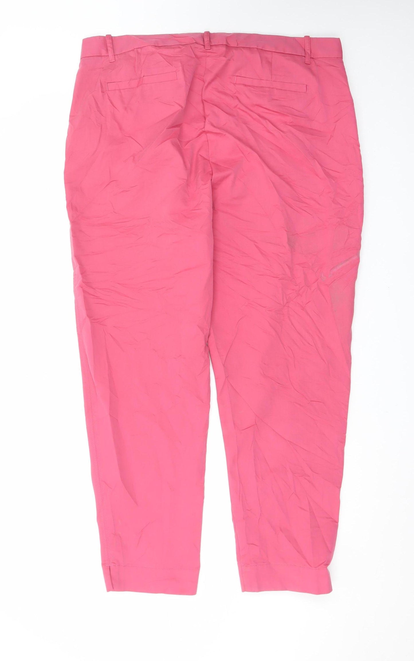 Marks and Spencer Women's Pink Chino Trousers Size 20