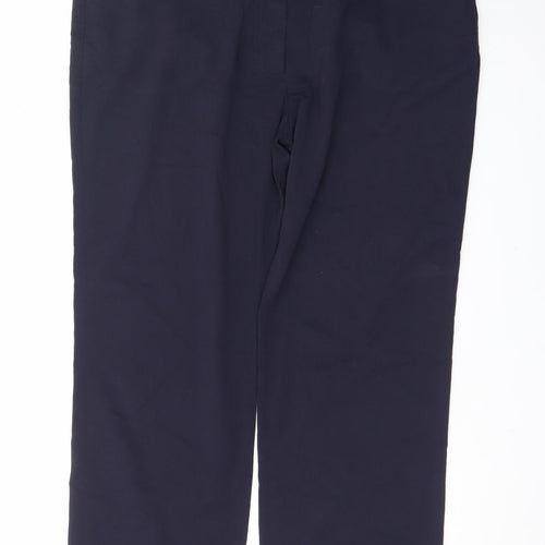 Green Lamb Women's Blue Size 16 Straight Stretch Trousers