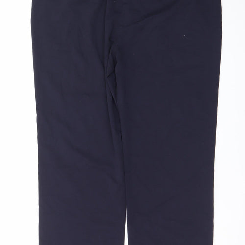 Green Lamb Women's Blue Size 16 Straight Stretch Trousers