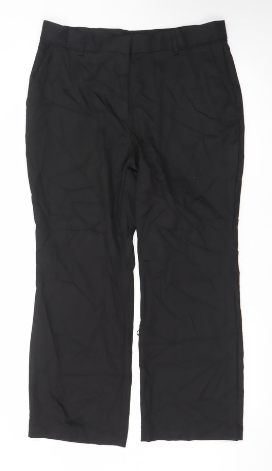 Next Women’s Black Plus Size 18 Dress Trousers Polyester Blend