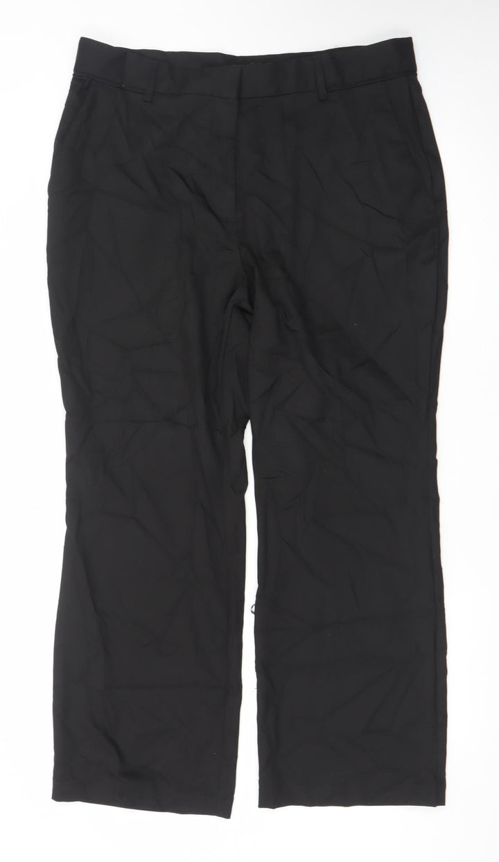 Next Women’s Black Plus Size 18 Dress Trousers Polyester Blend