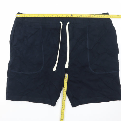 Marks and Spencer Men’s Blue 2XL Sweat Shorts with Drawstring Waist