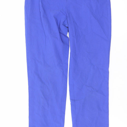 Robell Women Blue Size 8 Ankle Slim Stretch Trousers
