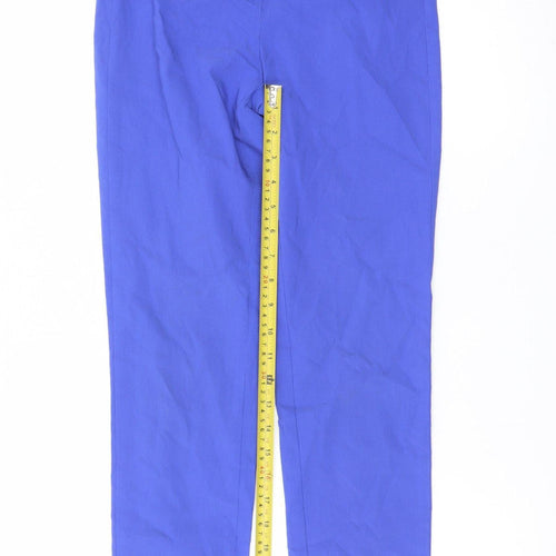 Robell Women Blue Size 8 Ankle Slim Stretch Trousers
