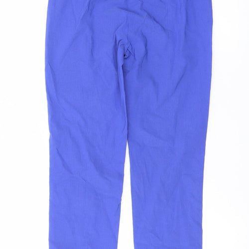 Robell Women Blue Size 8 Ankle Slim Stretch Trousers