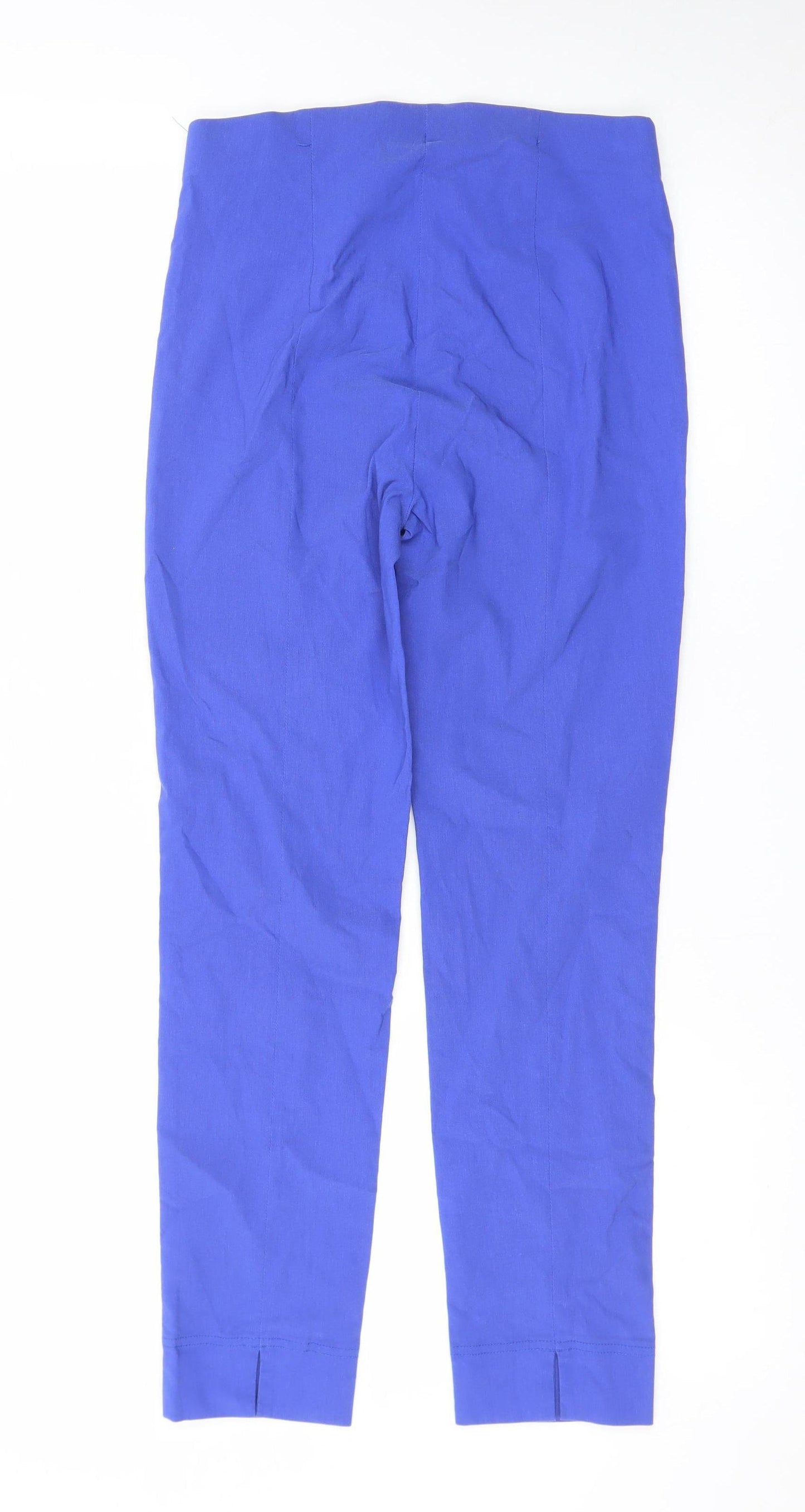 Robell Women Blue Size 8 Ankle Slim Stretch Trousers