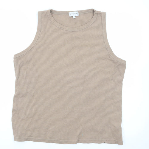 In The Style Women's Beige Sleeveless Tank Top Size 20