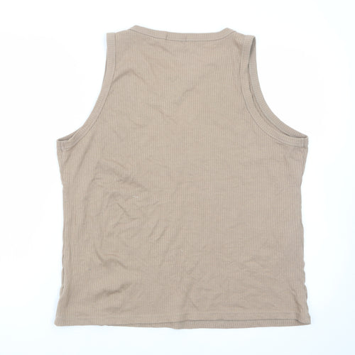 In The Style Women's Beige Sleeveless Tank Top Size 20