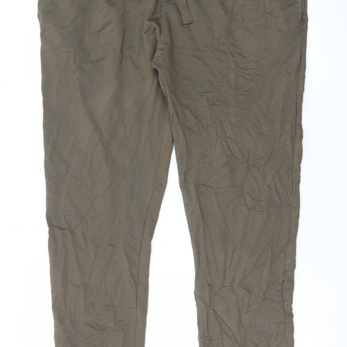 Marks and Spencer Men's Brown Jogger Trousers L Regular Fit