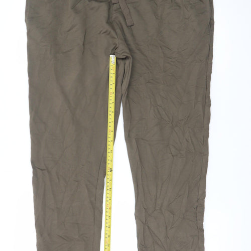 Marks and Spencer Men's Brown Jogger Trousers L Regular Fit