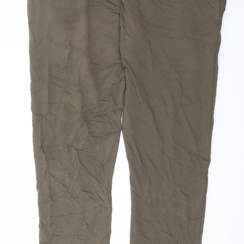 Marks and Spencer Men's Brown Jogger Trousers L Regular Fit