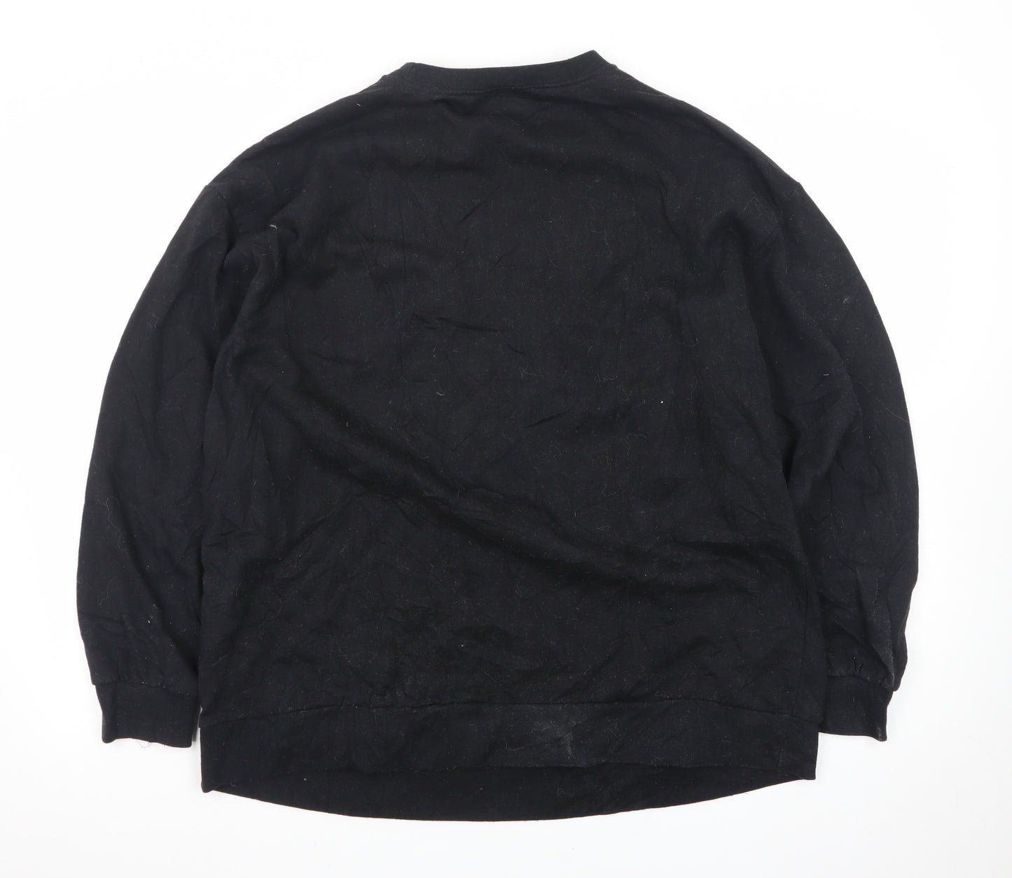 Boohoo Unisex Black 'MAMA' Graphic Pullover Sweatshirt Size L
