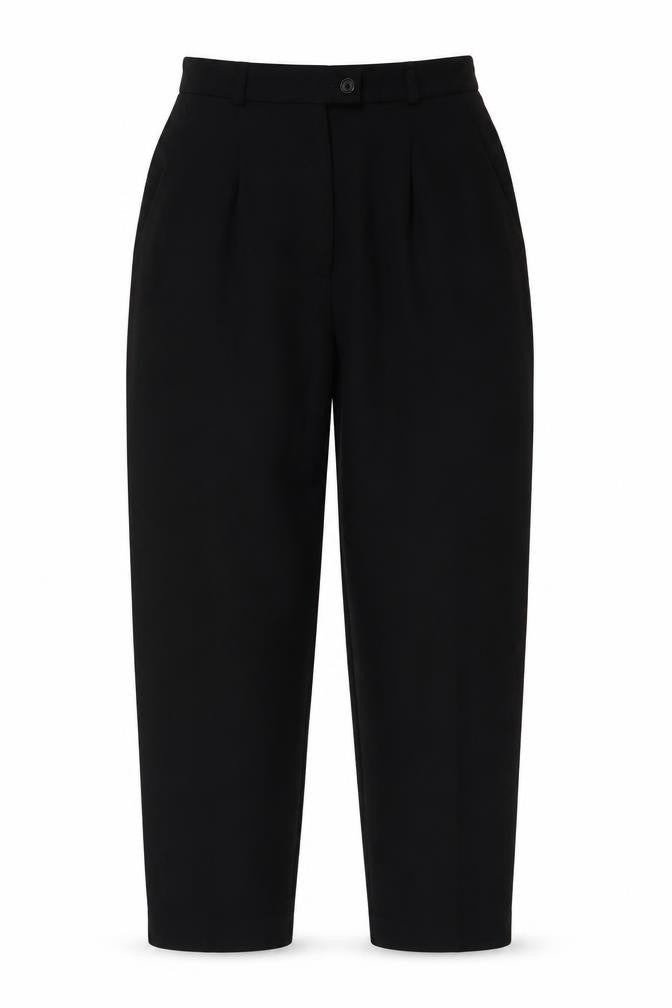 Casual Corner Women's Black Size 8 High Rise Pleated Trousers