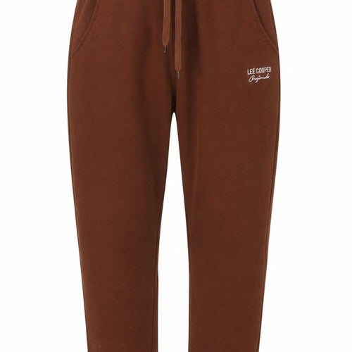 Lee Cooper Women's Brown Jogger Trousers UK 14 Cotton Blend