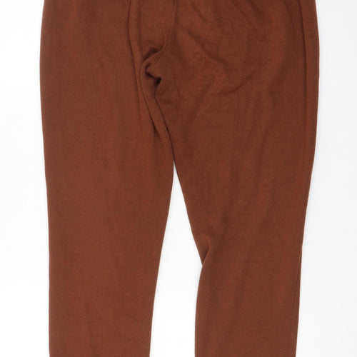 Lee Cooper Women's Brown Jogger Trousers UK 14 Cotton Blend