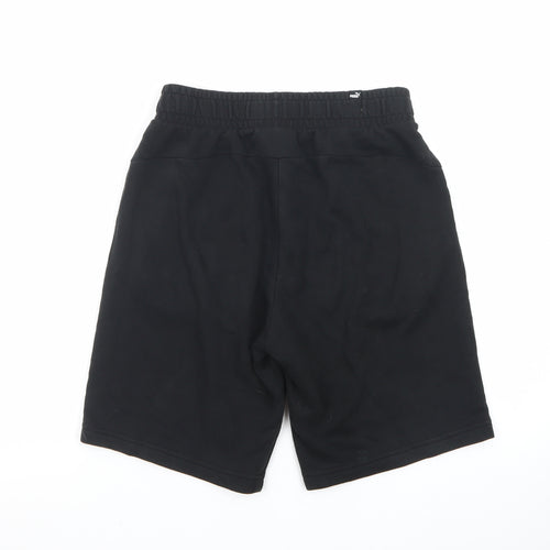 Puma Men’s Black Sweat Shorts Size S Elastic Waist Sportswear