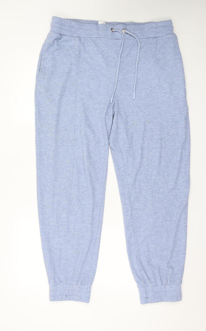 Ted Baker Womens Blue Jogger Trousers Size 16 Stretch Knit