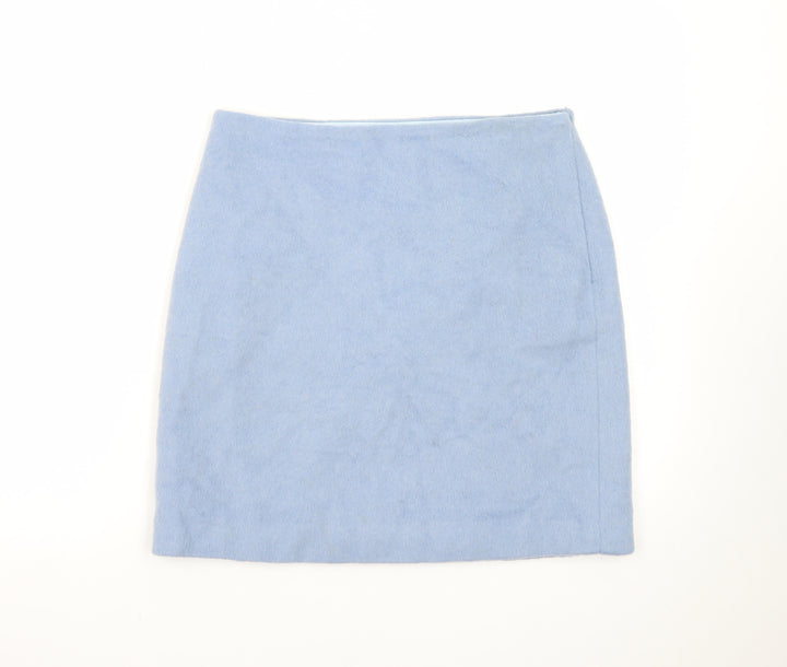 Boden Women's Blue Wool Pencil Skirt Size 10